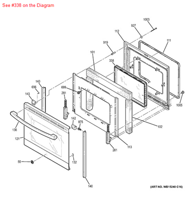 Picture of GE WINDOW PACK ASSM - Part# WB55X24938
