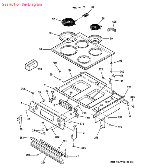 Picture of GE MTP ELEC WHT - Part# WB62K5077