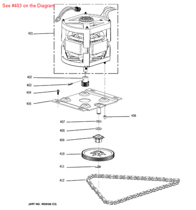 Picture of GE SPRING SLOTTED PIN - Part# WC01X10019