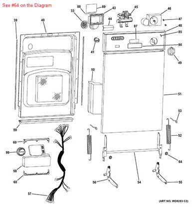 Picture of GE STAR WASHER - Part# WD01X10254
