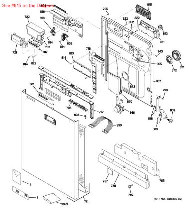 Picture of GE COVER VENT - Part# WD12X10127