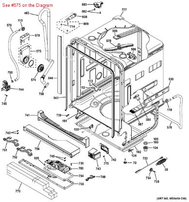 Picture of GE FUNNEL AND GASKET ASM - Part# WD12X10181
