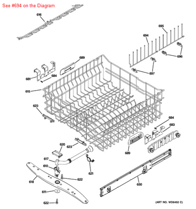 Picture of GE FINGER INDEXER - Part# WD12X10385