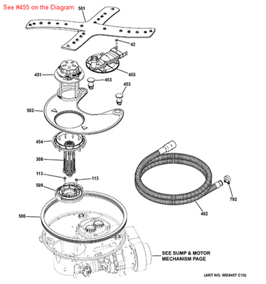 Picture of GE ADAPTER CONDUIT ASM - Part# WD18X21914