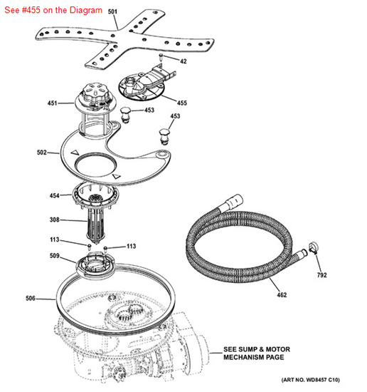 Picture of GE ADAPTER CONDUIT ASM - Part# WD18X21914