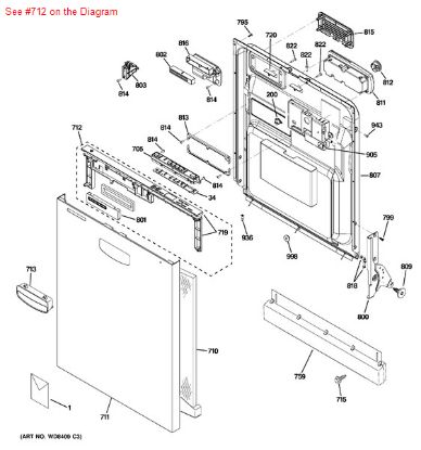 Picture of GE CONTROL TACTILE ASM KIT - Part# WD21X10505
