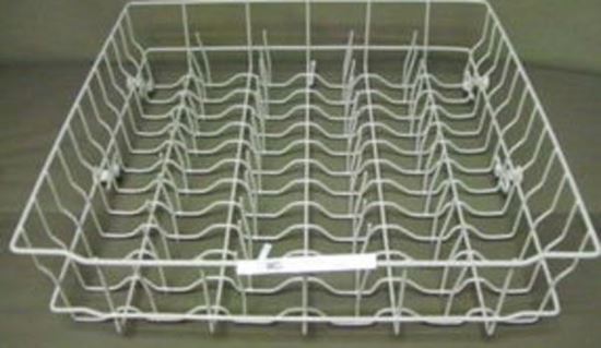 Picture of GE General Electric RCA Hotpoint Sears Kenmore Dishwasher Upper Rack With Rollers Kit - Part# WD28X10369