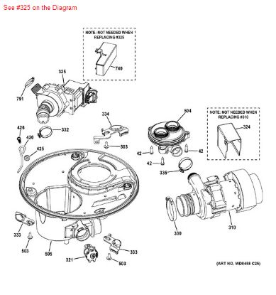 Picture of GE DRAIN PUMP KIT - Part# WD35X20874