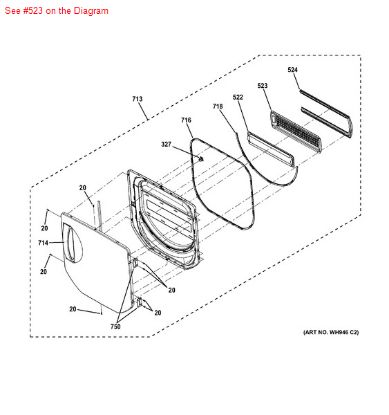 Picture of GE GRID - Part# WE01X20427