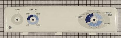 Picture of GE General Electric RCA Hotpoint Sears Kenmore Clothes Dryer Backsplash Control Panel - White - Part# WE19M1493