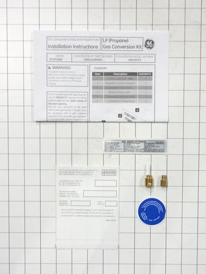 Picture of GE KIT GAS CONVERSION 24" - Part# WE25M73