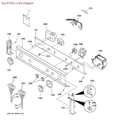 Picture of GE TIMER-WASHER - Part# WH12X10164