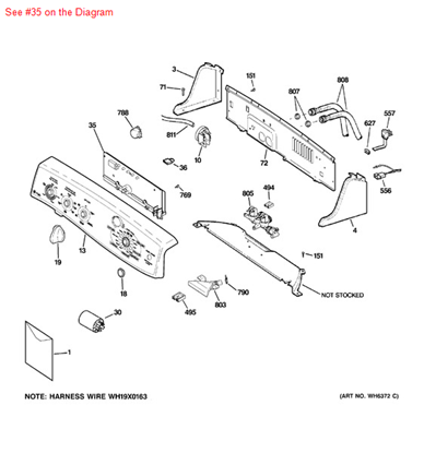 Picture of GE BOARD ASM MOUNTED - Part# WH12X10399