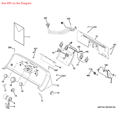Picture of GE PCBA 2015 LE TRIAC - Part# WH18X25395