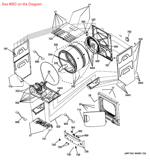 Picture of GE HARNESS SELECTOR - Part# WH19X10081