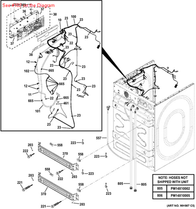 Picture of GE RPS HARNESS - Part# WH19X10127
