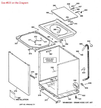Picture of GE STRAP TIE - Part# WH1X2594