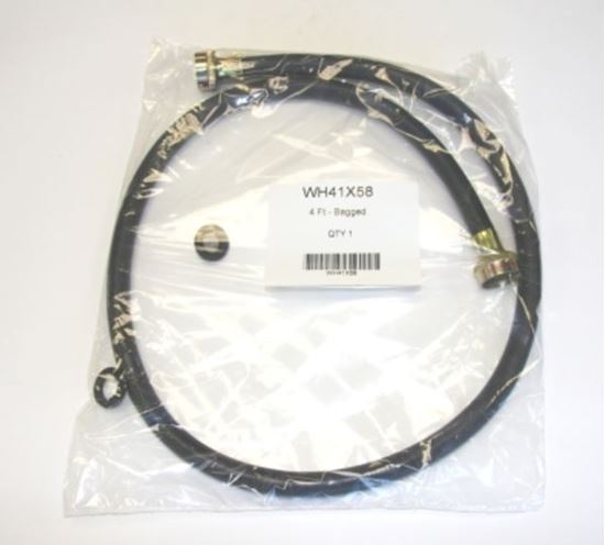 Picture of GE 2 PK RUBBER INLT HOSE 4' - Part# WH41X10207