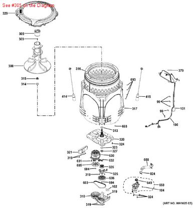 Picture of GE CAP AGITATOR - Part# WH43X10005