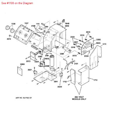 Picture of GE CONTROL KNOB - Part# WJ12X10009