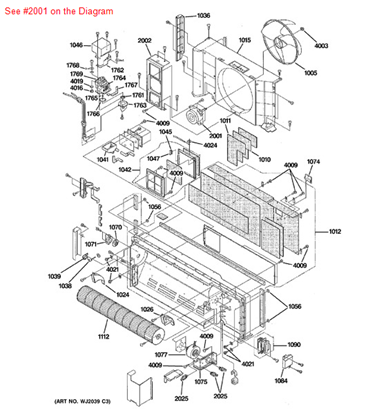 Picture of GE DC FAN MOTOR - Part# WP94X10175