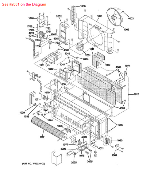 Picture of GE DC FAN MOTOR - Part# WP94X10175