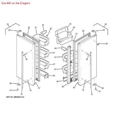 Picture of GE SNUGGER MODU - Part# WR02X10582