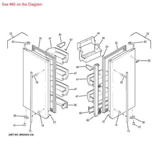 Picture of GE SNUGGER MODU - Part# WR02X10582