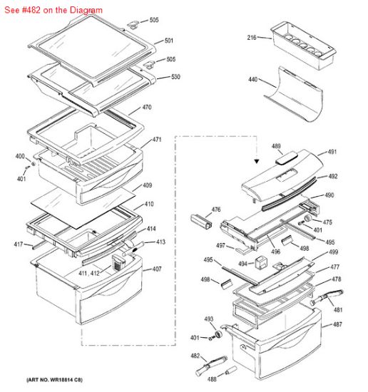 Picture of LINKAGE PAN - Part# WR02X10818
