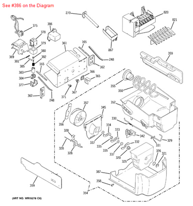 Picture of GE Auger Motor boot - Part# WR02X11767