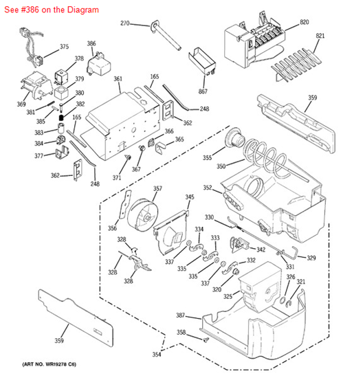 Picture of GE Auger Motor boot - Part# WR02X11767