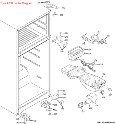 Picture of GE MOBILITY ASM FRONT RH - Part# WR02X21259