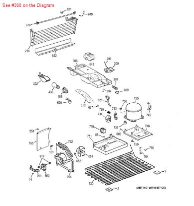 Picture of GE General Electric Hotpoint Sears Kenmore Refrigerator TEMPERATURE COLD CONTROL THERMOSTAT - Part# WR09X10133