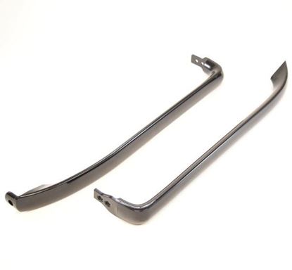 Picture of GE General Electric Hotpoint Sears Kenmore Refrigerator Freezer Smooth Black Door Handle Kit - Part# WR12X22183