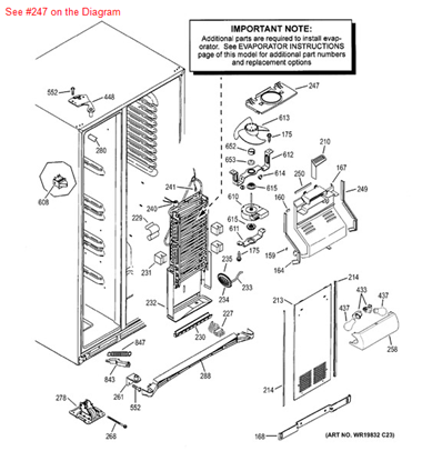 Picture of GE ORIFICE FAN ASSY - Part# WR17X10812