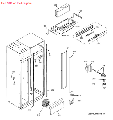 Picture of GE WATER TANK ASM - Part# WR17X12702