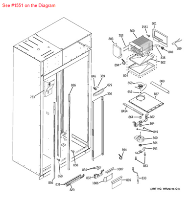 Picture of GE SCREW - Part# WR1X5645