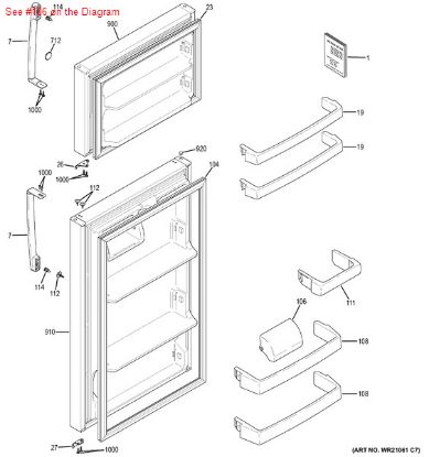 Picture of GE DOOR DAIRY C - Part# WR22X10024
