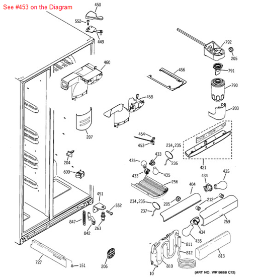 Picture of GE HRNS/THERMFF - Part# WR23X10209