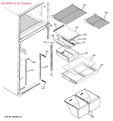 Picture of GE PAN SNACK - Part# WR32X10248
