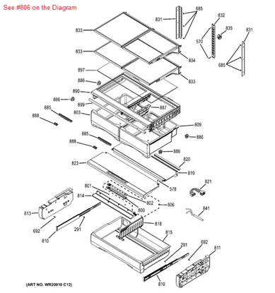Picture of GE PCB BOARD DELI W/OVERLAY - Part# WR49X10269