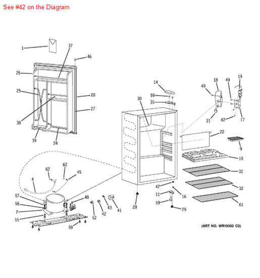 Picture of GE PTC THERMISTOR - Part# WR50X10072