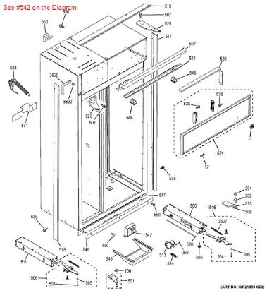 Picture of GE TRANSFORMER - Part# WR62X22863