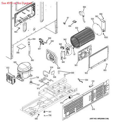 Picture of JUMPER, DISCHARGE EEI - Part# WR87X20887