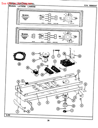 Picture of Maytag INFINITE LEVEL PRESS - Part# 207360