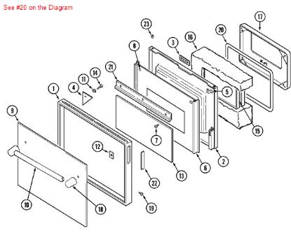 Picture of Maytag OVN DR SEAL - Part# 701650