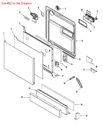 Picture of Maytag P-1 SCREW, TRIM - Part# 912618