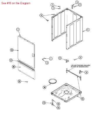 Picture of Maytag P1-PAD, SOUND DAMPER - Part# 22001817