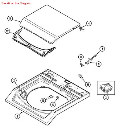 Picture of Maytag CUP, BLEACH (WHT) - Part# 22002835