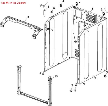 Picture of Maytag P1-SPRING, CABINET - Part# 22003254